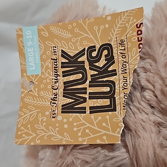 Muk Luks Womens Size Large 9-10 Blush Slippers New - Picture 11 of 14